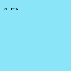 89E5F7 - Pale Cyan color image preview