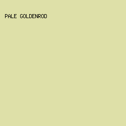 DEE0A8 - Pale Goldenrod color image preview
