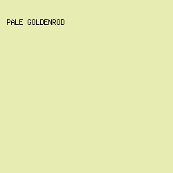 E7ECB2 - Pale Goldenrod color image preview