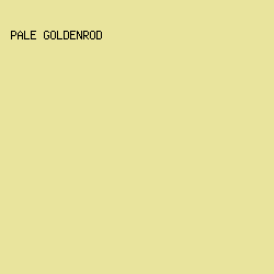 E9E49D - Pale Goldenrod color image preview
