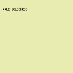 E9ECB0 - Pale Goldenrod color image preview