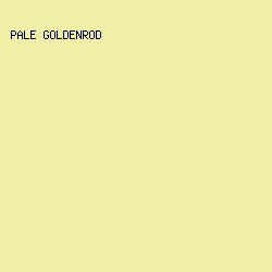 EFEFA8 - Pale Goldenrod color image preview