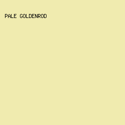 F0EBAF - Pale Goldenrod color image preview