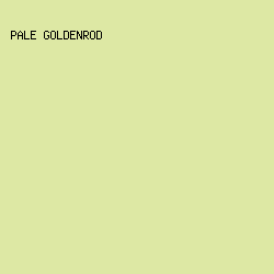 dde8a4 - Pale Goldenrod color image preview