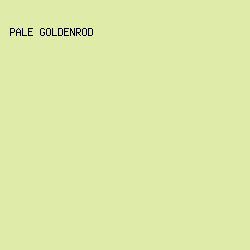 dfeba9 - Pale Goldenrod color image preview