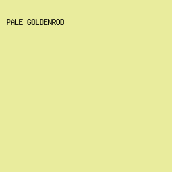 e9ec9d - Pale Goldenrod color image preview