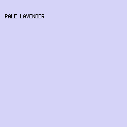 D5D3F8 - Pale Lavender color image preview