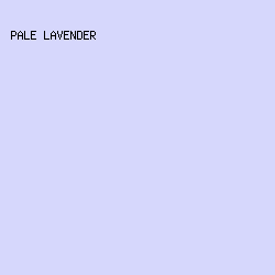 D6D7FC - Pale Lavender color image preview