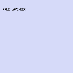 D6DAF9 - Pale Lavender color image preview