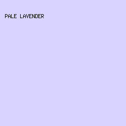 D8D4FF - Pale Lavender color image preview