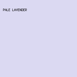 DBD9F2 - Pale Lavender color image preview