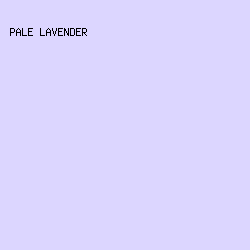 DCD6FF - Pale Lavender color image preview