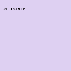 DED0F2 - Pale Lavender color image preview
