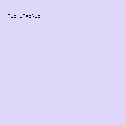 DED7FA - Pale Lavender color image preview