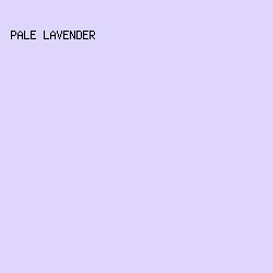 DED7FB - Pale Lavender color image preview