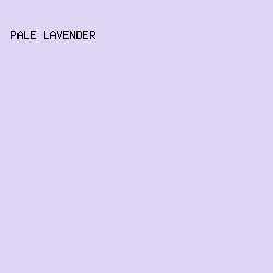 DFD6F6 - Pale Lavender color image preview