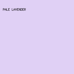 E0D0F5 - Pale Lavender color image preview