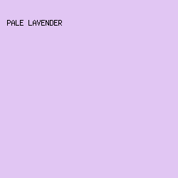 E1C6F3 - Pale Lavender color image preview