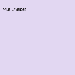 E2D7F2 - Pale Lavender color image preview