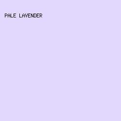 E2D7FC - Pale Lavender color image preview