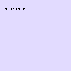 E2DBFF - Pale Lavender color image preview