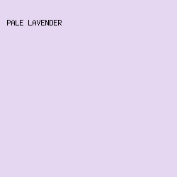 E5D6F2 - Pale Lavender color image preview