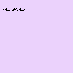 EBD2FC - Pale Lavender color image preview