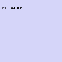 d5d5f9 - Pale Lavender color image preview