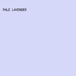 d5d8f8 - Pale Lavender color image preview