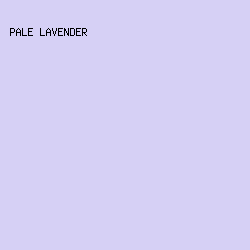 d6d0f5 - Pale Lavender color image preview