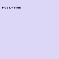 dcd6f7 - Pale Lavender color image preview