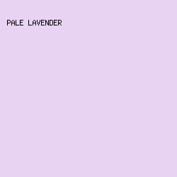 e9d3f2 - Pale Lavender color image preview