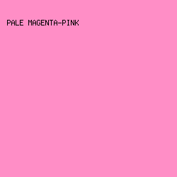 FF8EC6 - Pale Magenta-Pink color image preview