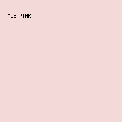 F4D9D9 - Pale Pink color image preview