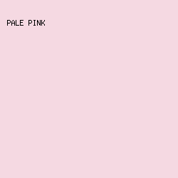 F5D9E2 - Pale Pink color image preview