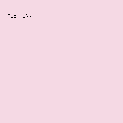 F5D9E4 - Pale Pink color image preview