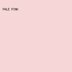 F6D6D7 - Pale Pink color image preview