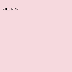 F6D9DE - Pale Pink color image preview