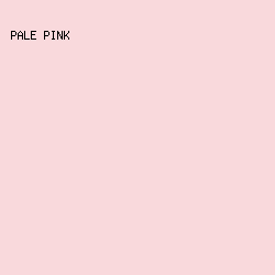 F9D9DC - Pale Pink color image preview