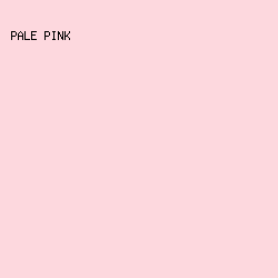 FDD8DE - Pale Pink color image preview