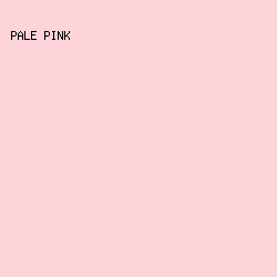 fcd4d9 - Pale Pink color image preview