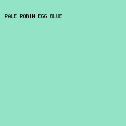 93E3C7 - Pale Robin Egg Blue color image preview
