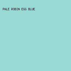 96DAD3 - Pale Robin Egg Blue color image preview