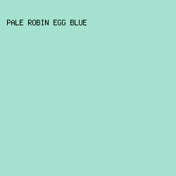 A4E2CF - Pale Robin Egg Blue color image preview