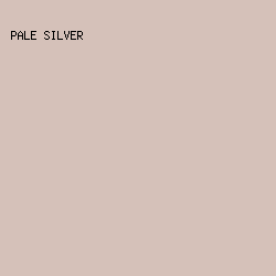 D5C1B9 - Pale Silver color image preview
