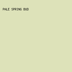 DDE2B9 - Pale Spring Bud color image preview