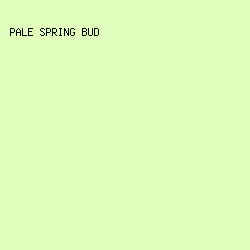 E1FFBD - Pale Spring Bud color image preview