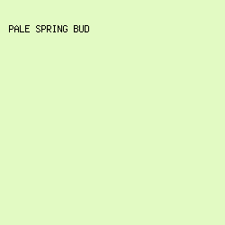 E2FAC3 - Pale Spring Bud color image preview