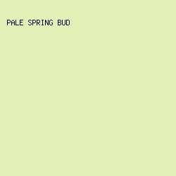 E3F0B7 - Pale Spring Bud color image preview