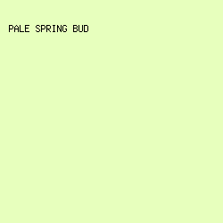 E7FFBD - Pale Spring Bud color image preview